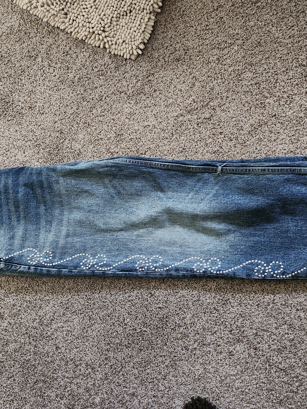 Pull&Bear Blue Embellished Flared Jeans. Never been Worn. Brand New!